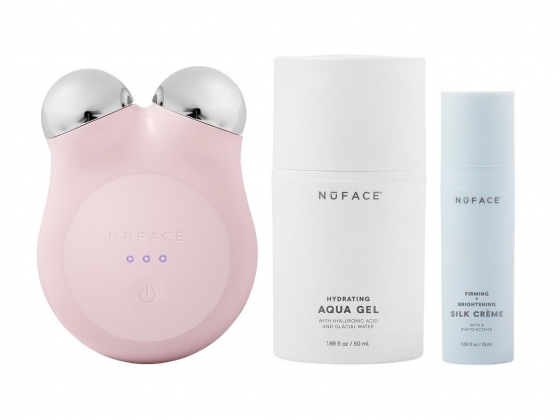 NuFace Mini+ Starter Kit- Sandy Rose