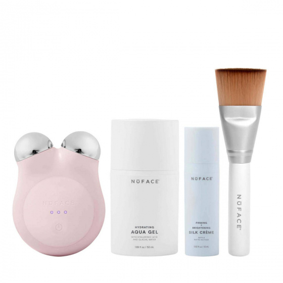 NuFace Mini+ Starter Kit- Sandy Rose i gruppen Hudvård / Teknologi hos COW parfymeri AB (101346)