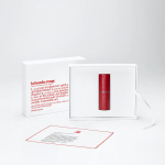 Refillable Leather Lipstick Case, Red