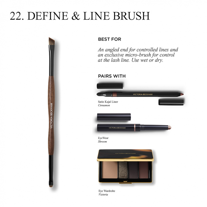22. Define & Line Brush i gruppen Penslar och Redskap / Penslar hos COW parfymeri AB (101700)