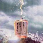 Concrete After Lightning Candle