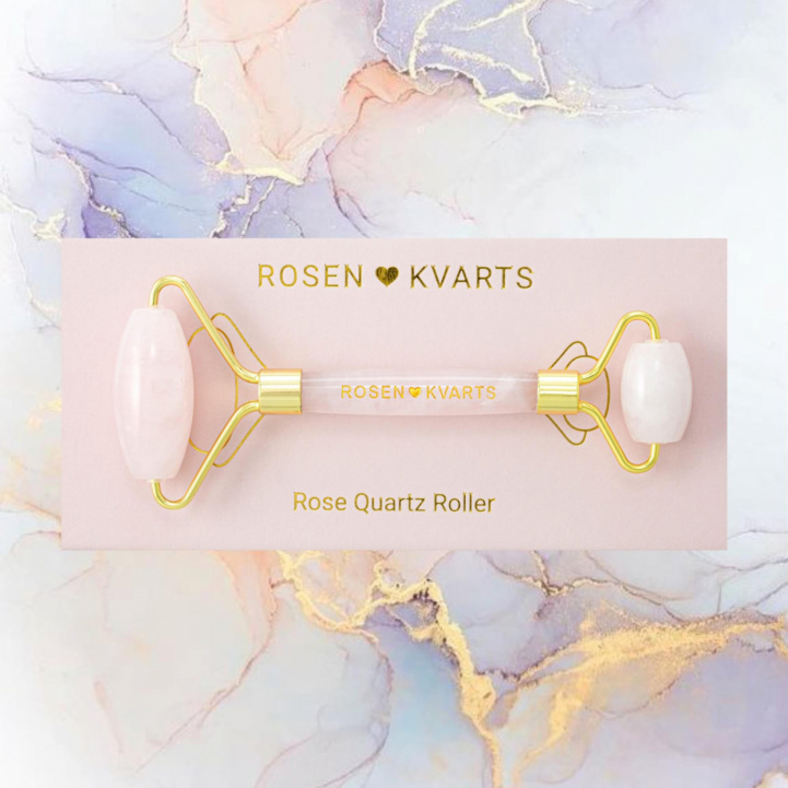 Rose Quartz Roller i gruppen Penslar och Redskap / Gift guide - redskap hos COW parfymeri AB (Rose-Quartz-Roller)